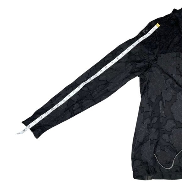 Rhapsodielle Women's Floral Lace Ruffled Mock Neck Coquette Whimsigoth Sz Med - Picture 4 of 7